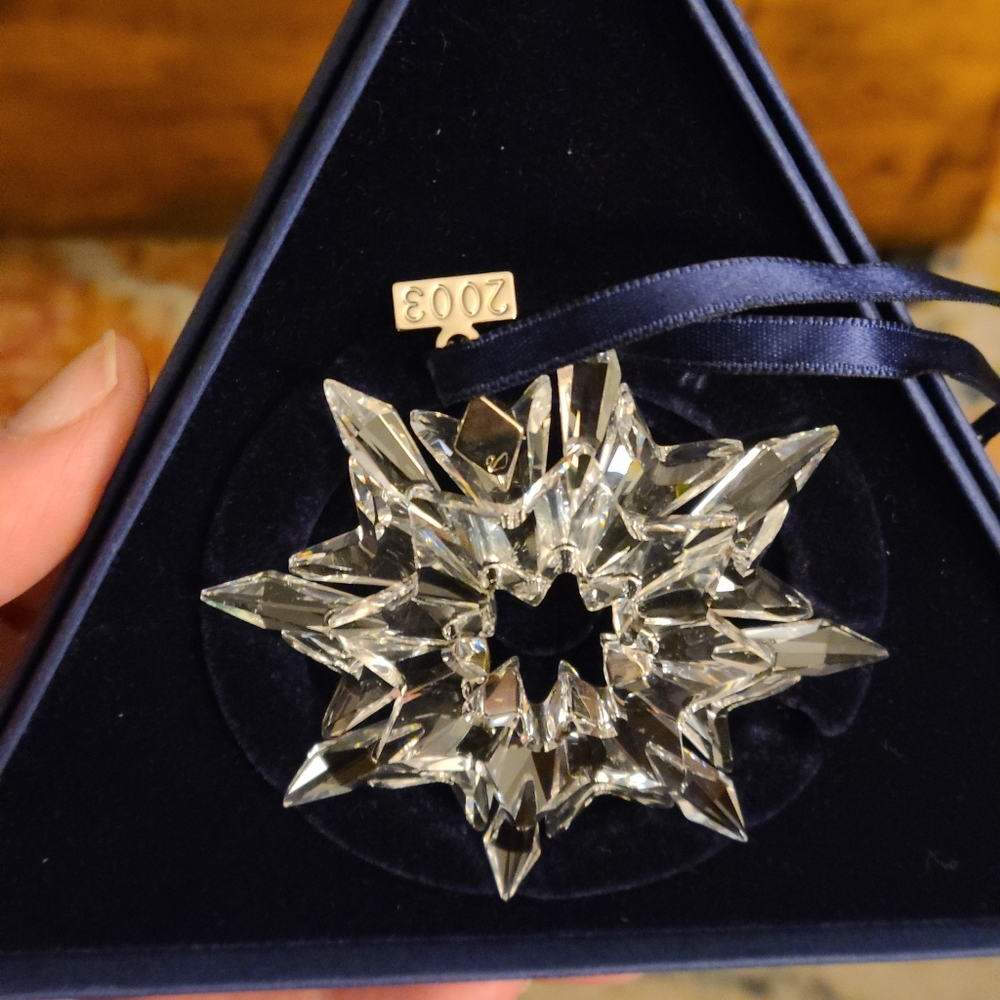 Swarovski 2003 annual Christmas Star ornament.
